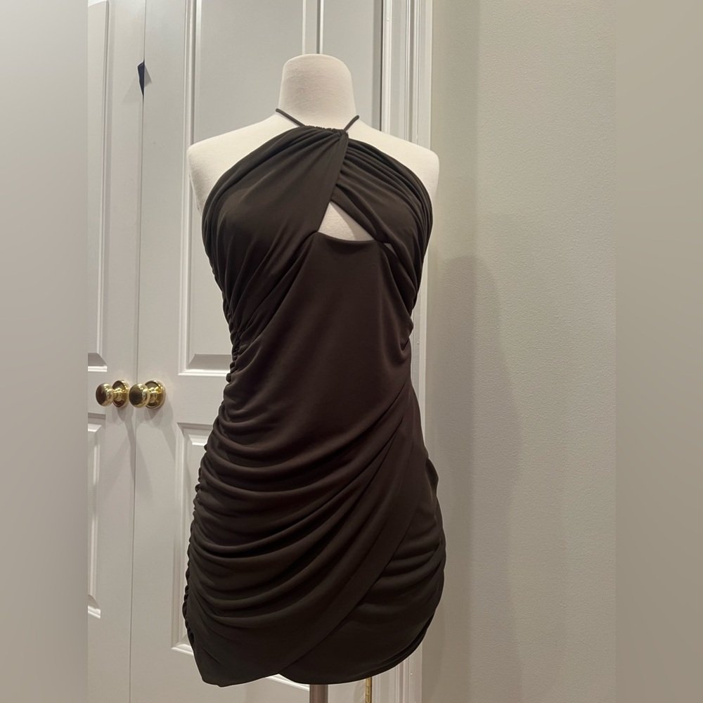 Deep green Zara dress